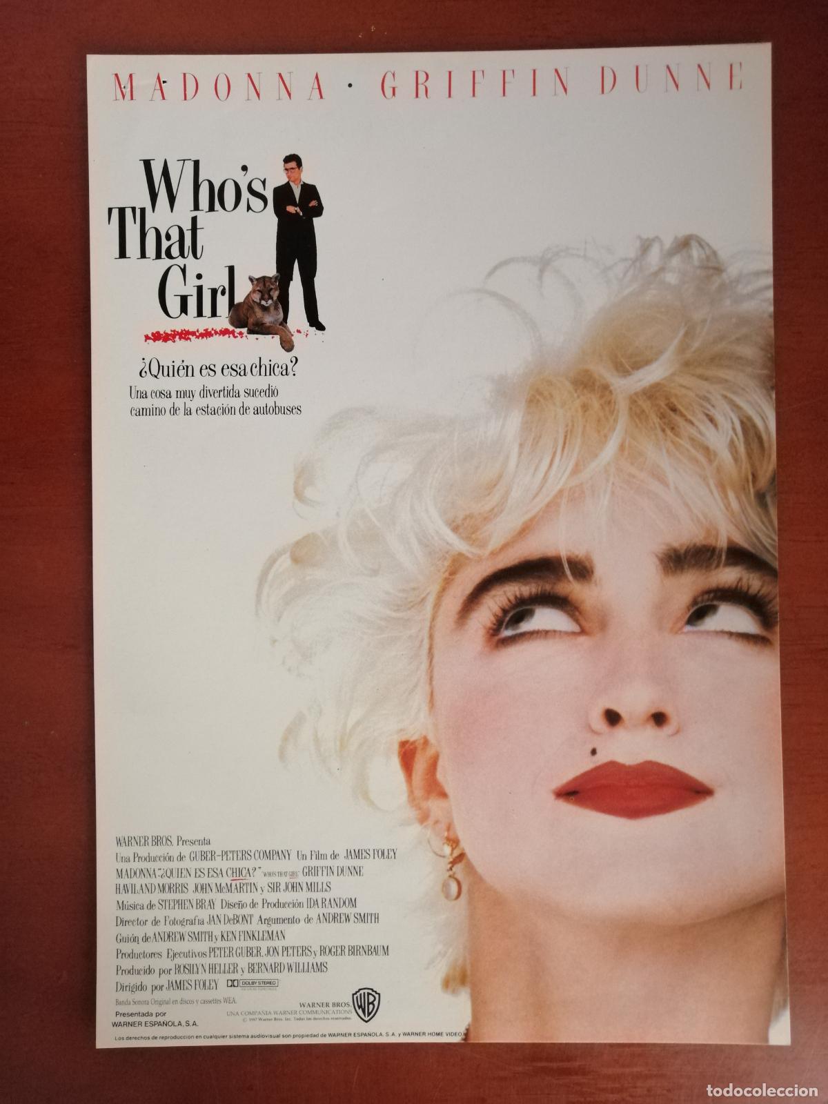 Cine: G11470 WHO&acute;S THAT GIRL (QUIEN ES ES CHICA)-SENCILLO