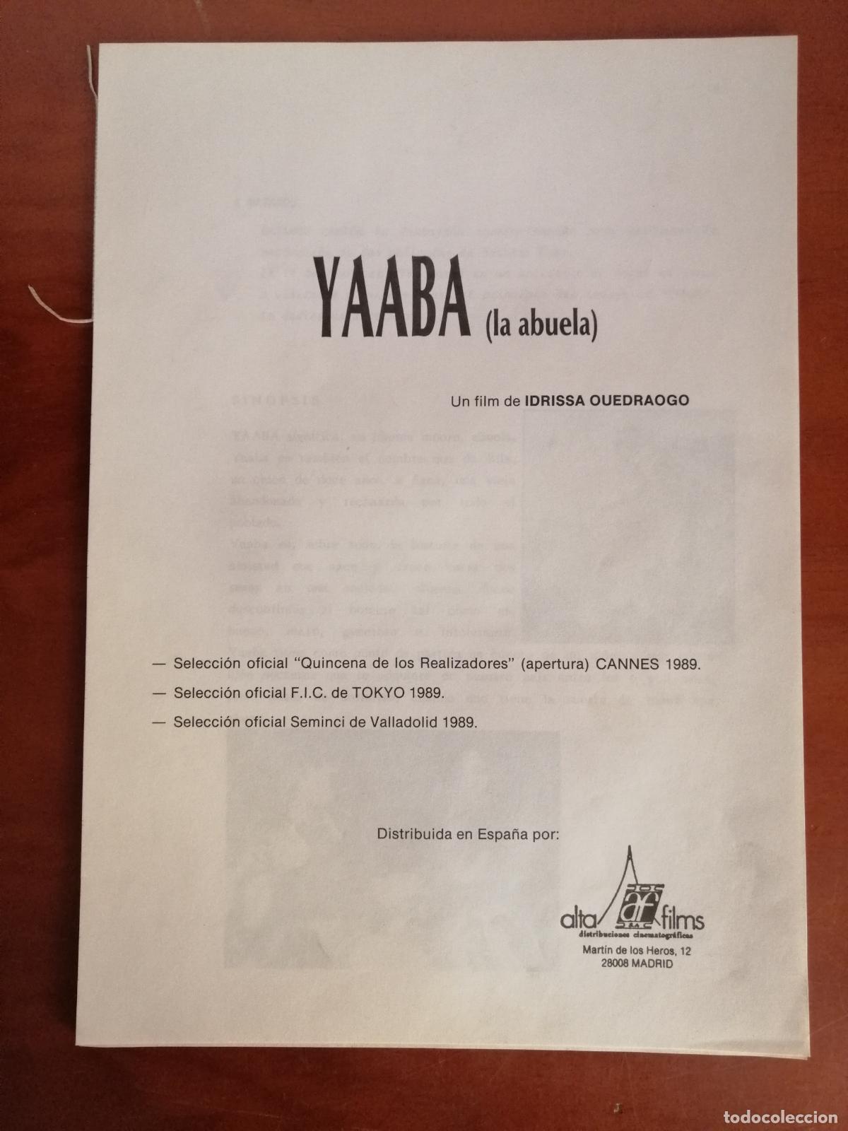 Cine: G11536 YAABA (LA ABUELA)-LIBRO 16 PAGINAS