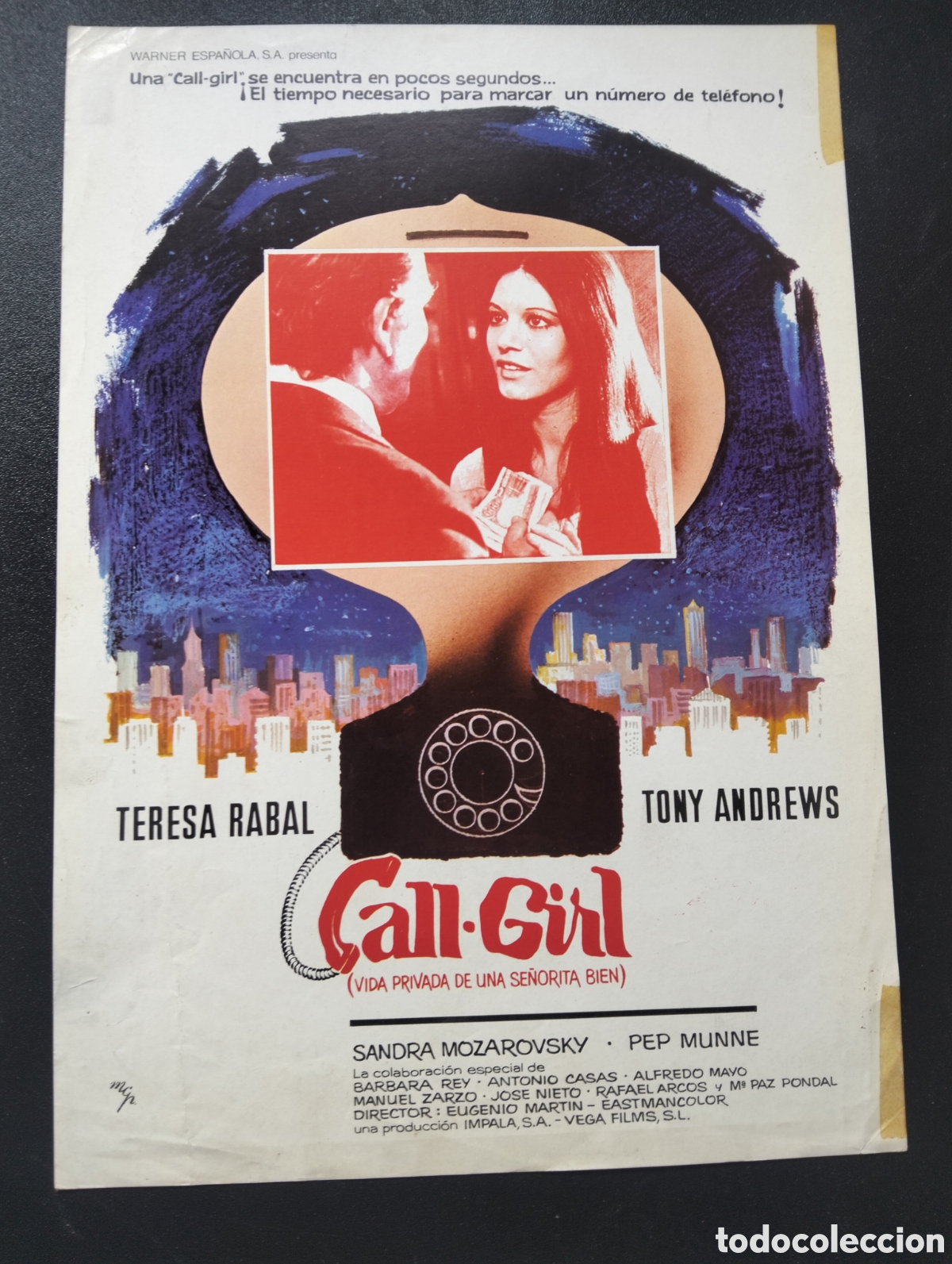 Cine: CALL-GIRL VIDA PRIVADA DE UNA SE&Ntilde;ORITA BIEN GUIA CINE ORIGINAL CA72