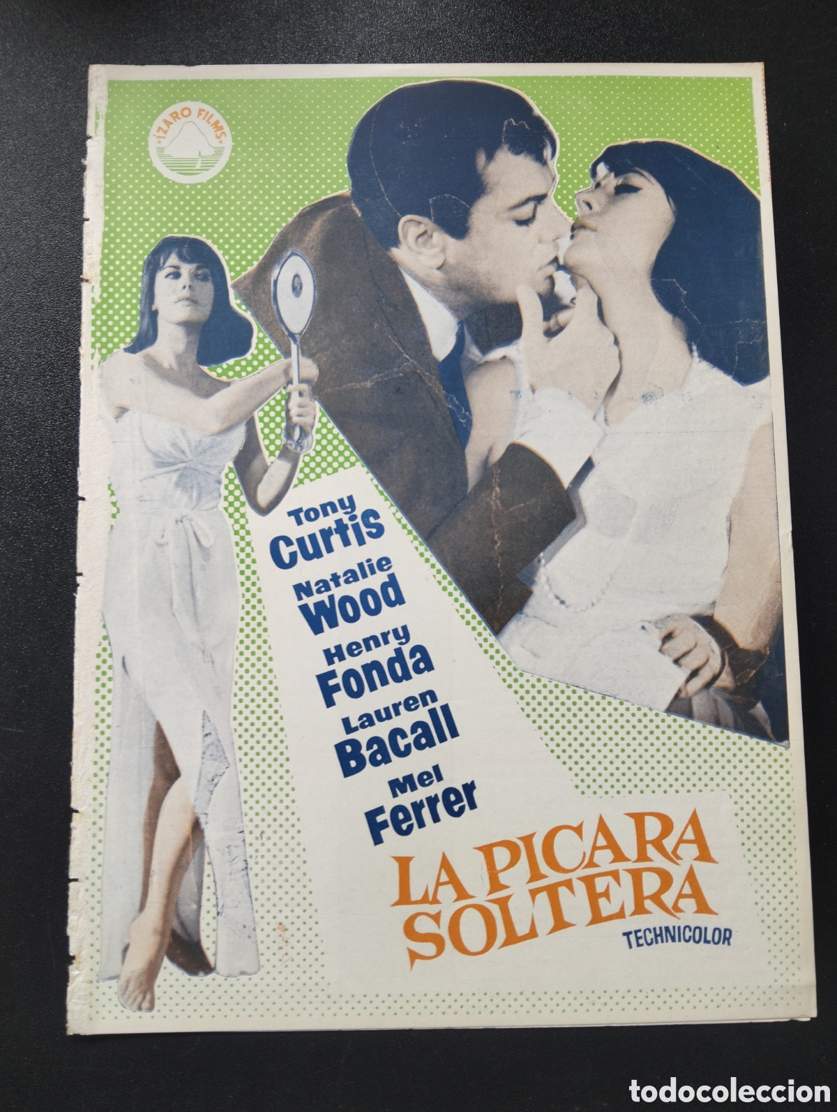 Cine: LA PICARA SOLTERA TONY CURTIS NATALIE WOOD HENRY FONDA GUIA CINE ORIGINAL CA72