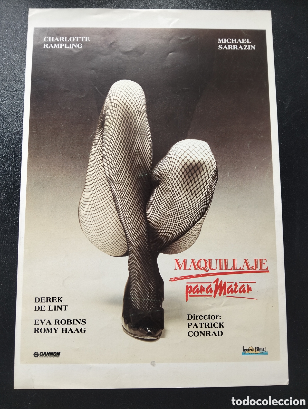 Cine: Maquillaje para matar - Charlotte Rampling, Michel Sarrazin, Eva Robins GUIA CINE ORIGINAL CA72