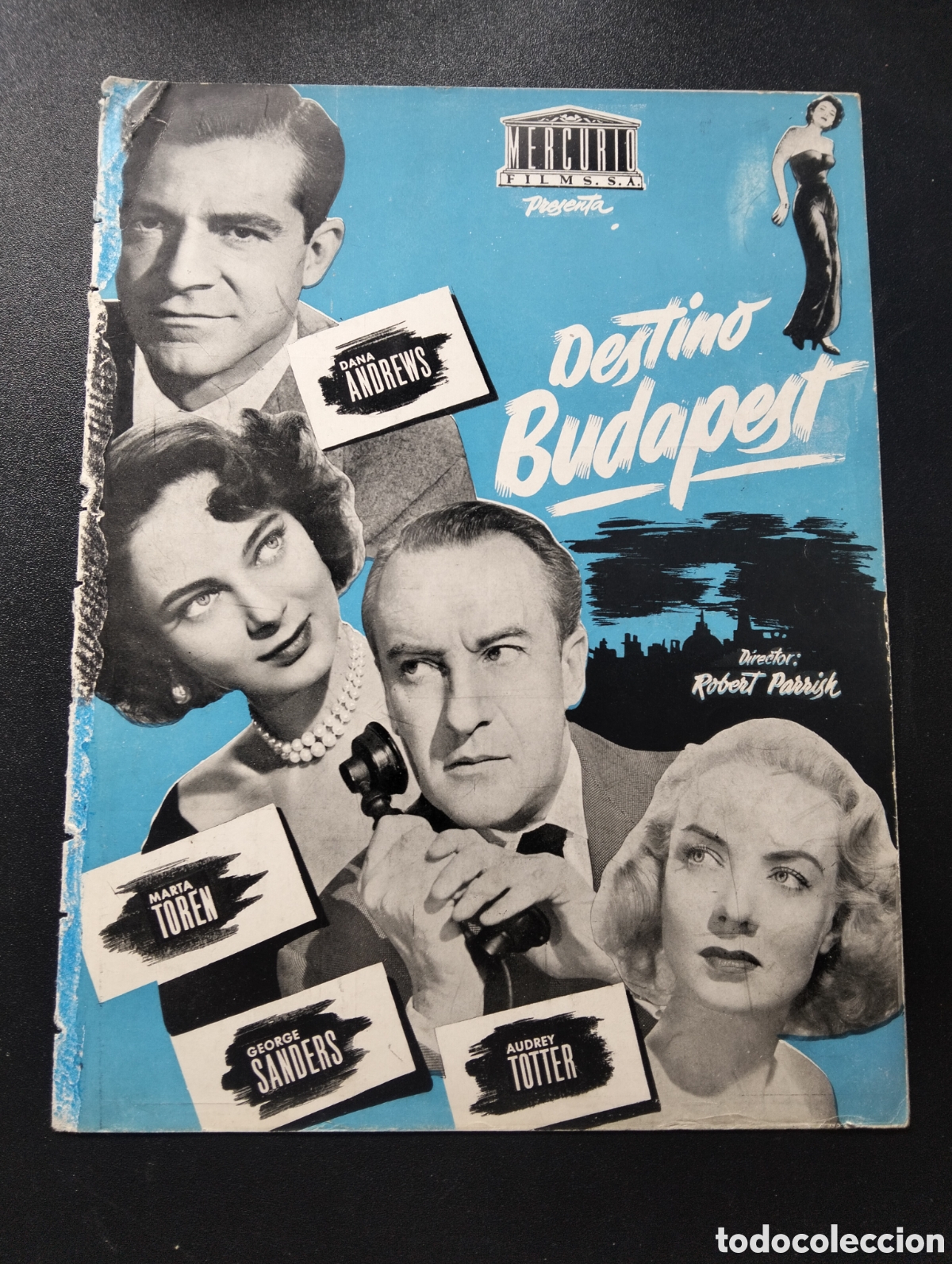Cine: DESTINO BUDAPEST DANA ANDREWS MARTA TOREN GEORGE SANDERS GUIA CINE ORIGINAL CA70