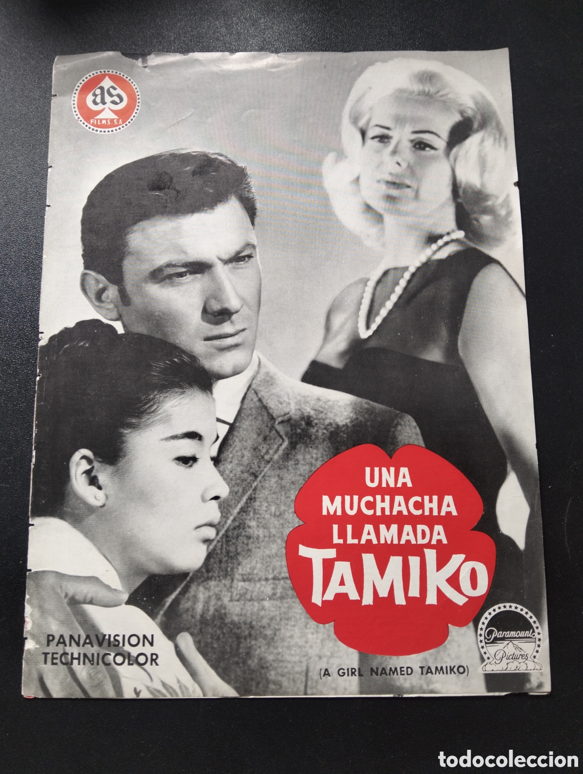 Cine: UNA MUCHACHA LLAMADA TAMIKO GUIA CINE ORIGINAL CA70