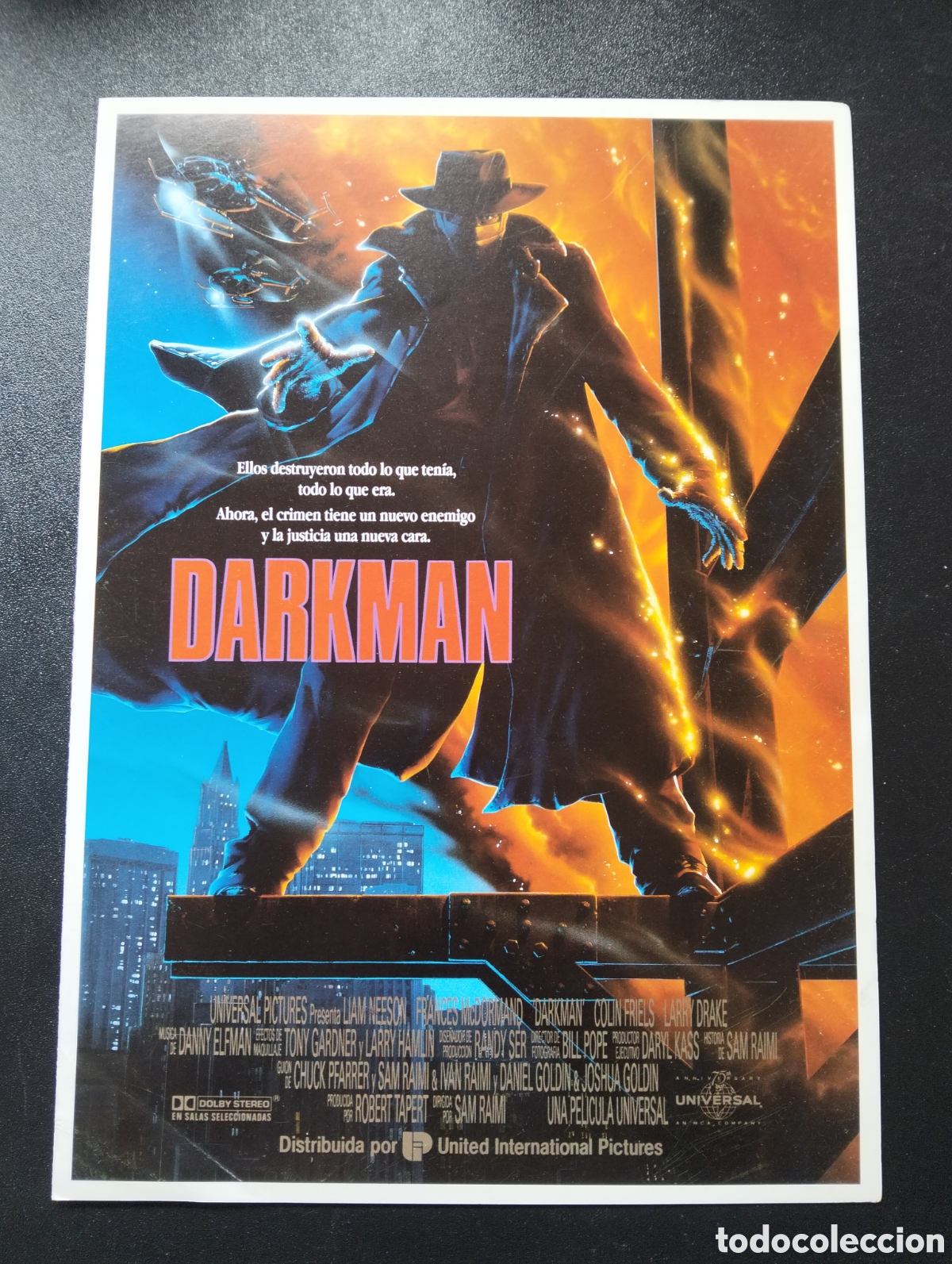Cine: DARKMAN SAM RAIMI LIAM NEESON SCIFI GUIA CINE ORIGINAL CA73