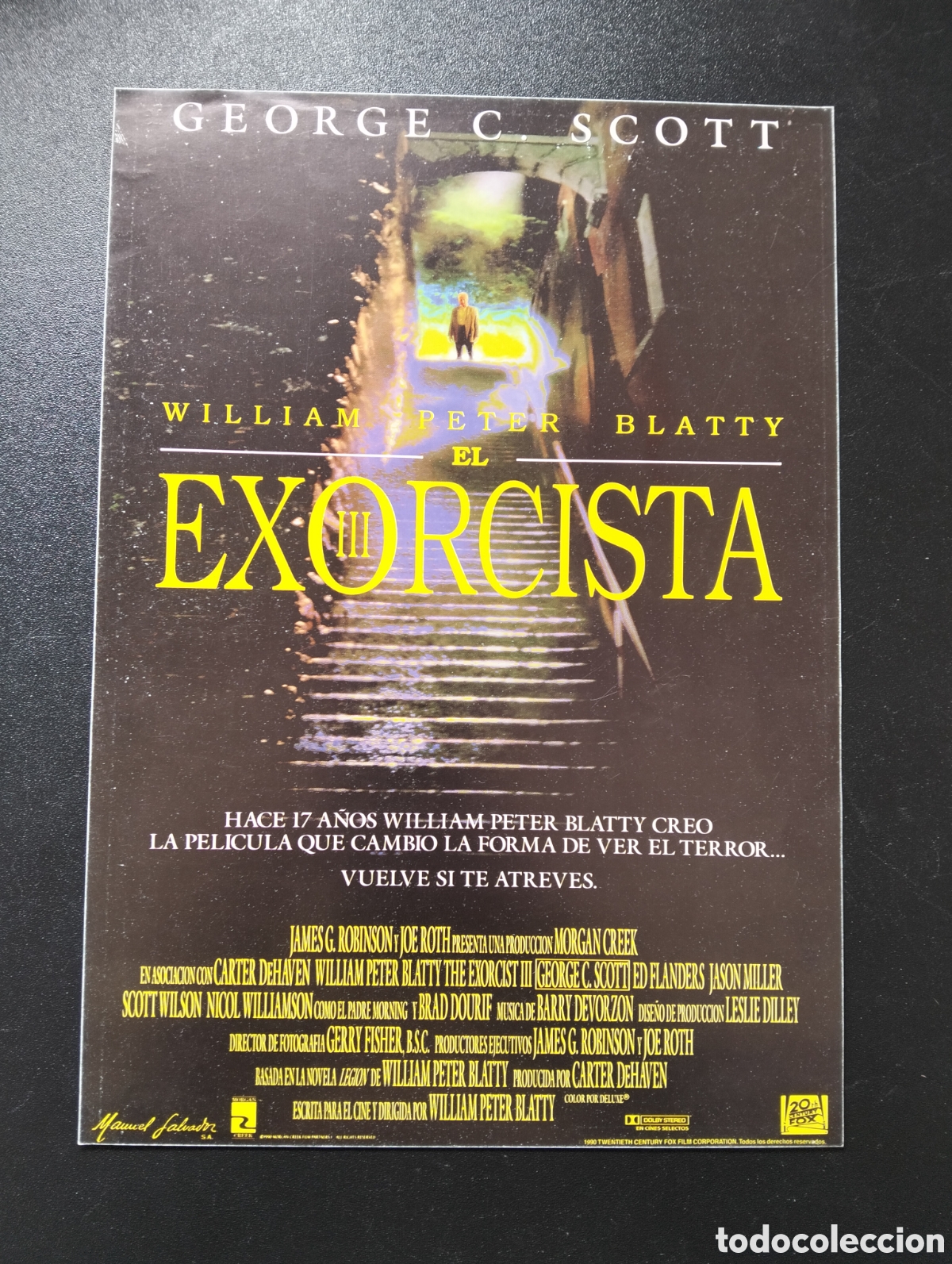Cine: WILLIAM PETER BLATTY-GEORGE C. SCOTT-ED FLANDERS-BRAD DOURIFF GUIA CINE ORIGINAL CA73