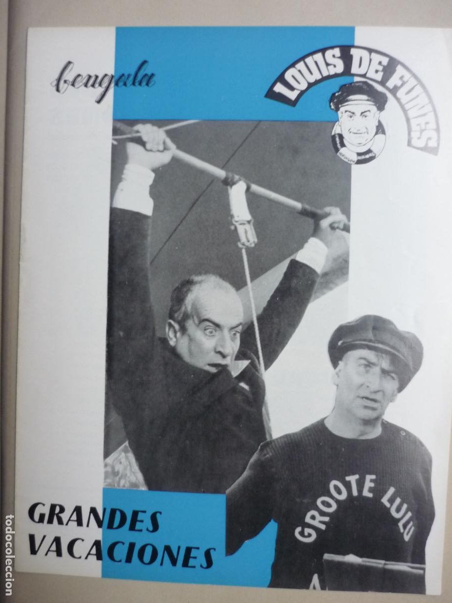 Cine: grandes vacaciones - guia publicitaria original - louis de funes - bengala films