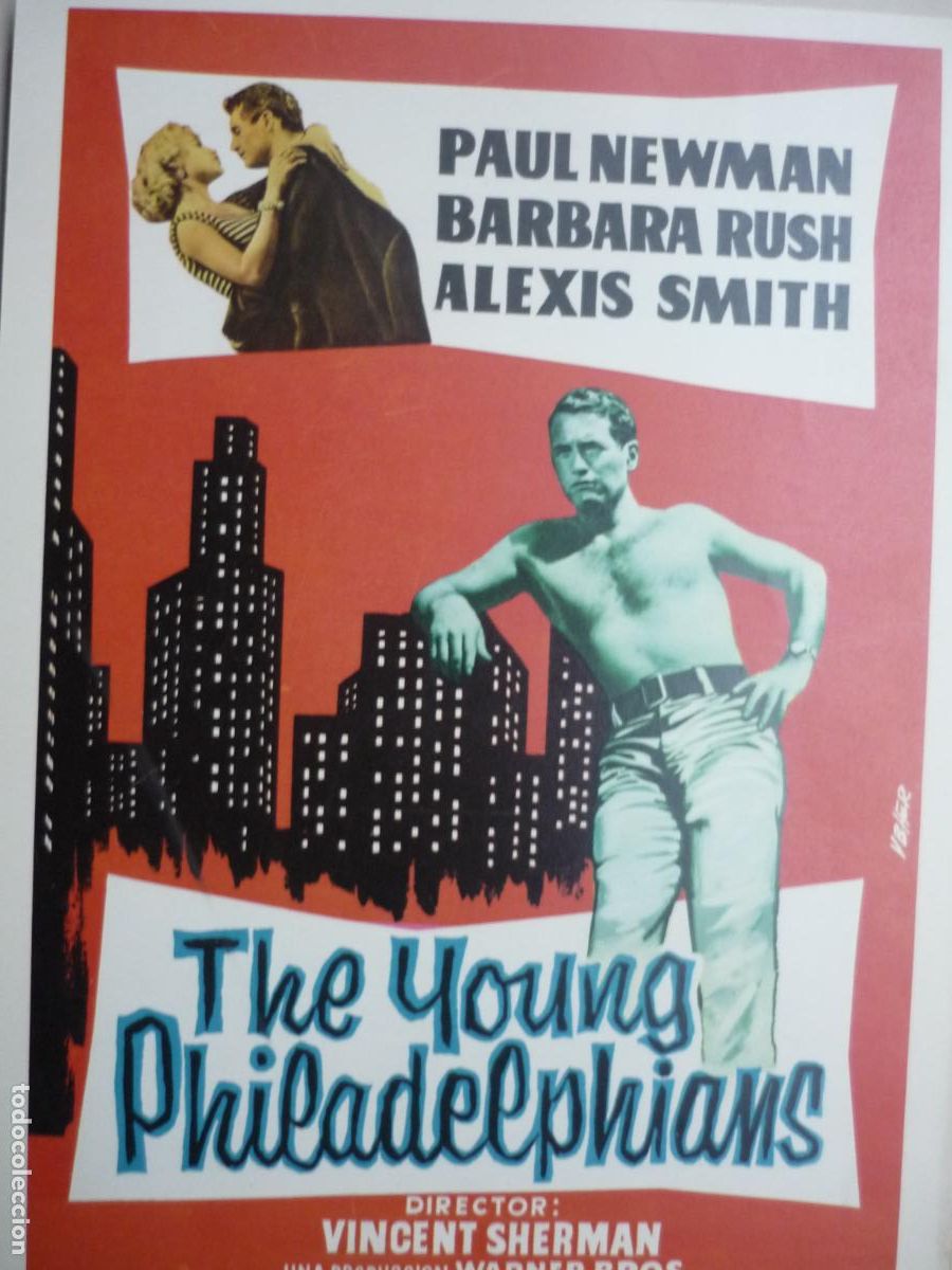 Cine: the young philadelphians La ciudad frente a m&iacute; - guia publicitaria original - paul newman