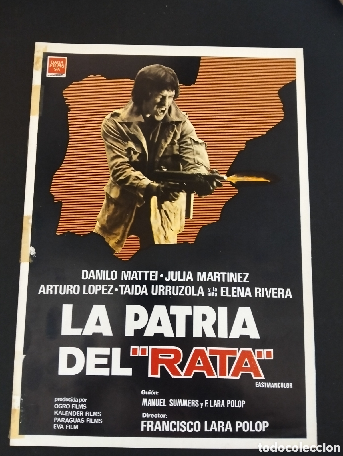 Cine: La patria del 'Rata Danilo Mattei Julia Mart&iacute;nez Arturo L&oacute;pez GUIA CINE ORIGINAL CA73