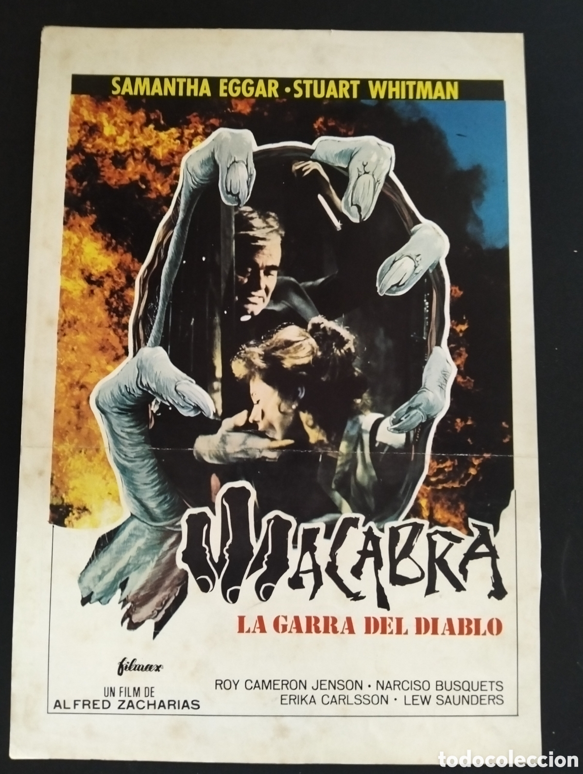 Cine: MACABRA LA GARRA DEL DIABLO SAMANTHA EGGAR STUART WHITMAN TERROR GUIA CINE ORIGINAL CA74