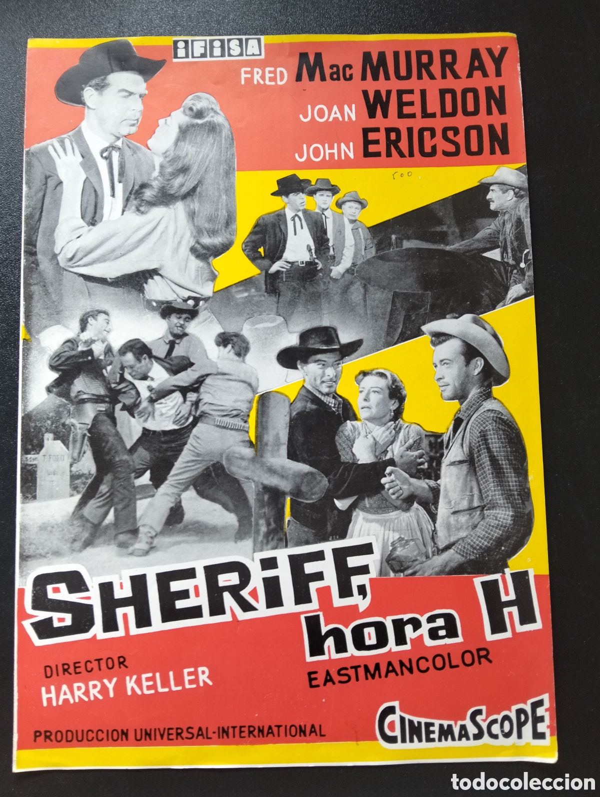 Cine: SHERIFF HORA H FRED MAC MURRAY GUIA CINE ORIGINAL CA74