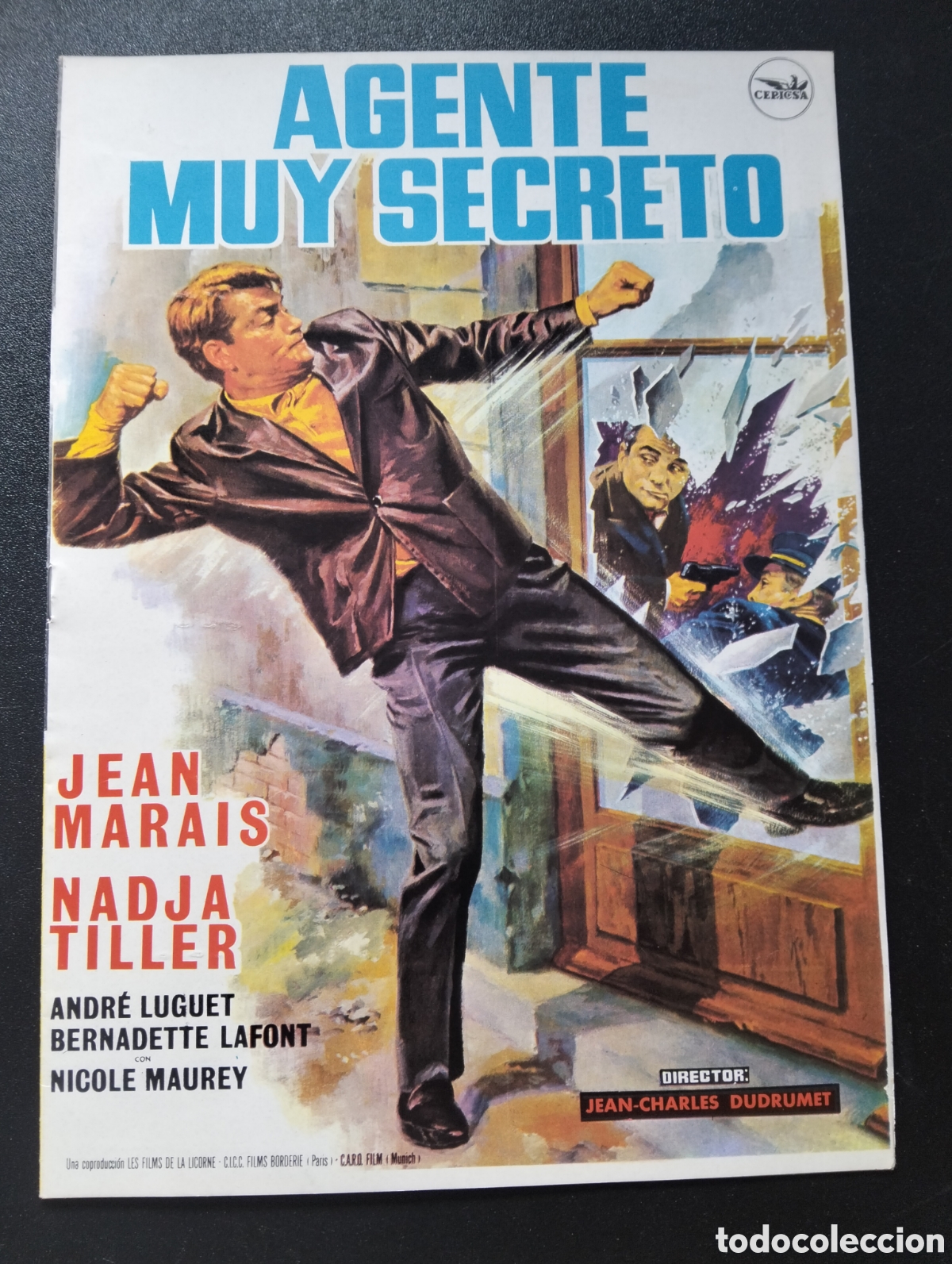 Cine: AGENTE MUY SECRETO JEAN MARAIS GUIA CINE ORIGINAL CA73