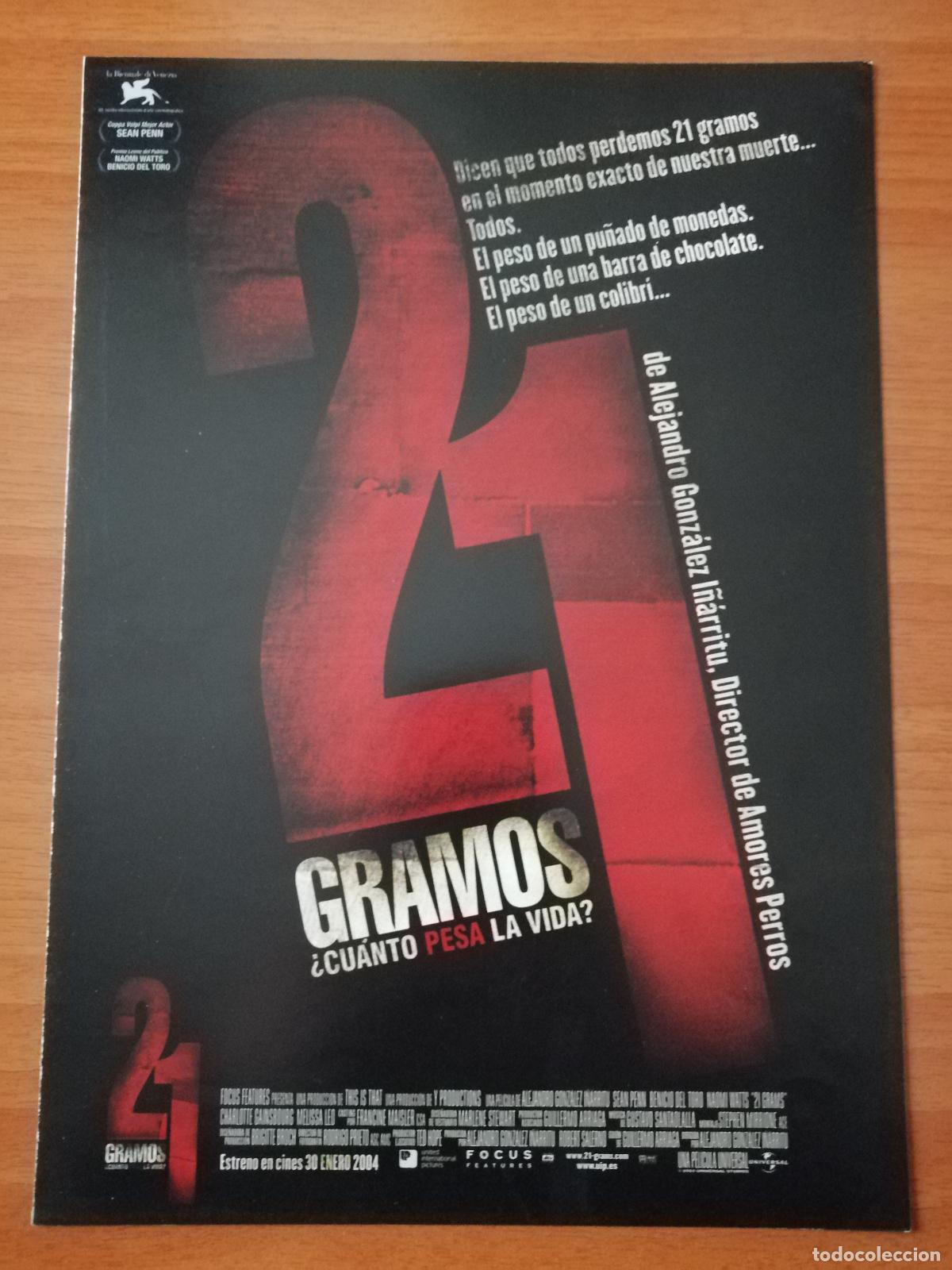 Cine: G62 21 GRAMOS (&iquest;CUANTO PESA LA VIDA?)-DOBLE