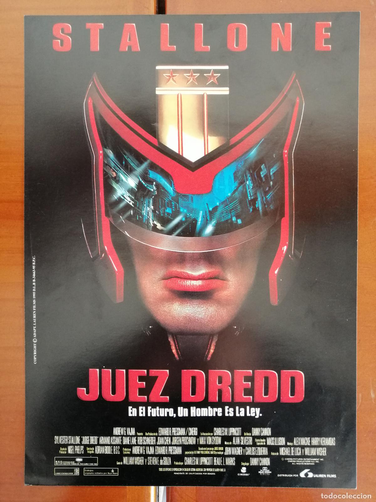 Cine: G5534 JUEZ DREDD (EN EL FUTURO, UN HOMBRE ES LA LEY)-SENCILLO