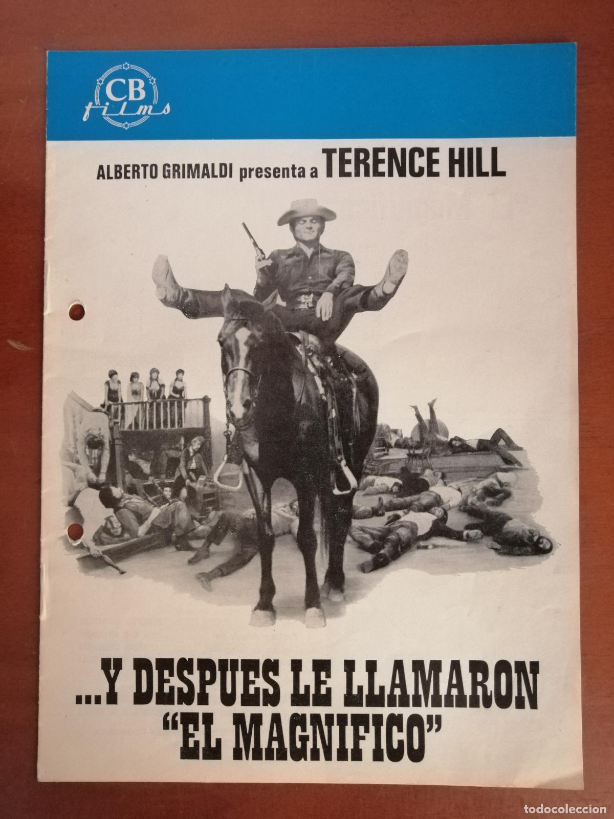 Cine: G11515 Y DESPUES LE LLAMARON EL MAGNIFICO-LIBRO 8 PAGINAS