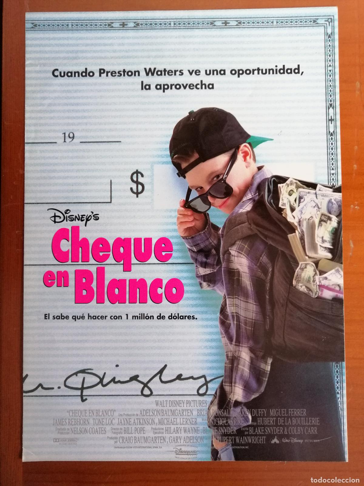 Cine: G1503 CHEQUE EN BLANCO-DOBLE - Foto 1