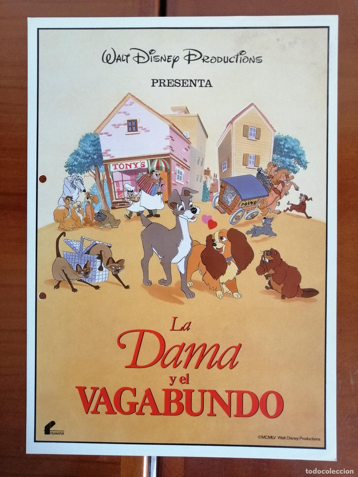 Cine: G5927 LA DAMA Y EL VAGABUNDO-SENCILLO-DIBUJOS ANIMADOS