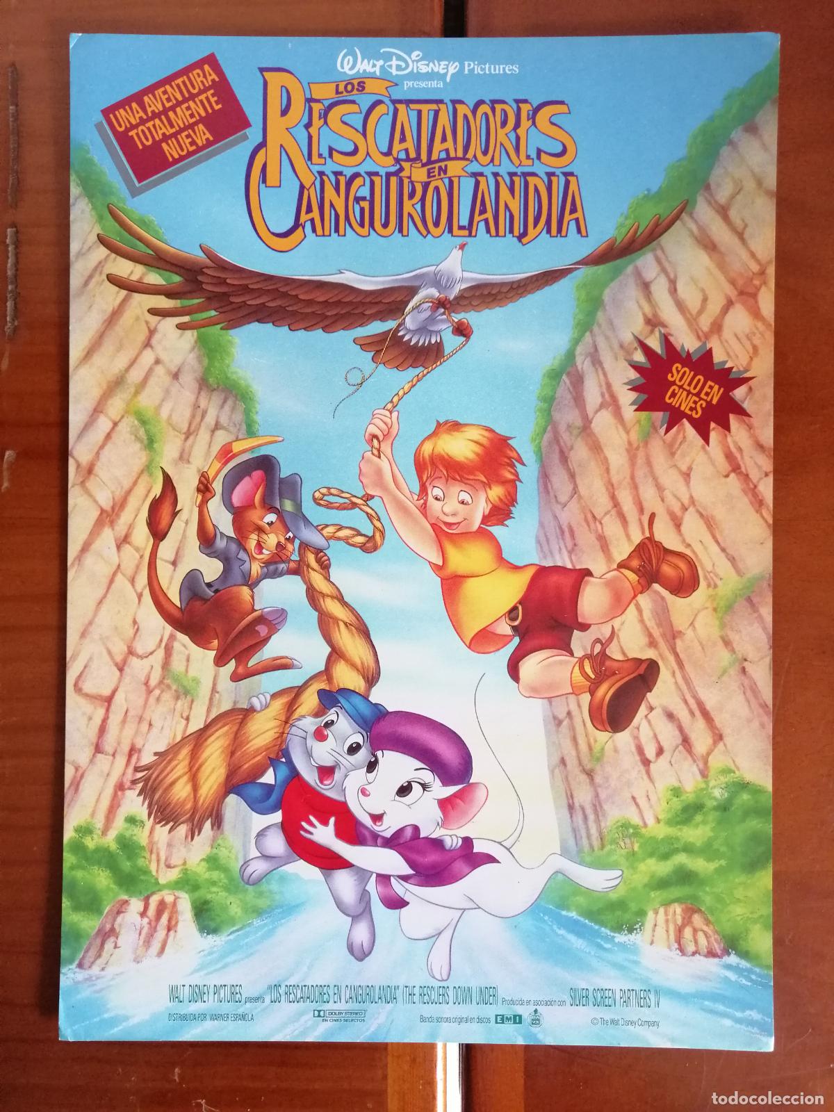 Cine: G7628 LOS RESCATADORES EN CANGUROLANDIA-SENCILLO-DIBUJOS ANIMADOS
