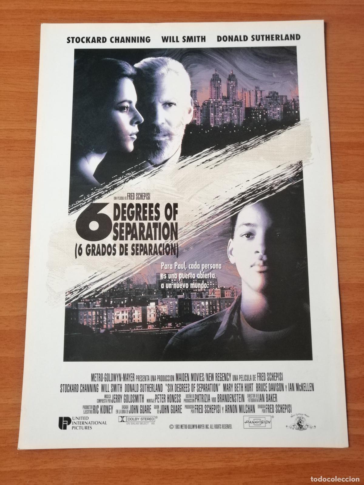 Cine: G117 6 DEGREES OF SEPARATION (6 GRADOS DE SEPARACION)-SENCILLO