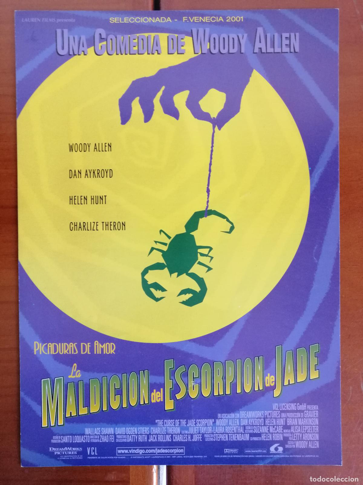 Cine: G6317 LA MALDICION DEL ESCORPION DE JADE-SENCILLO