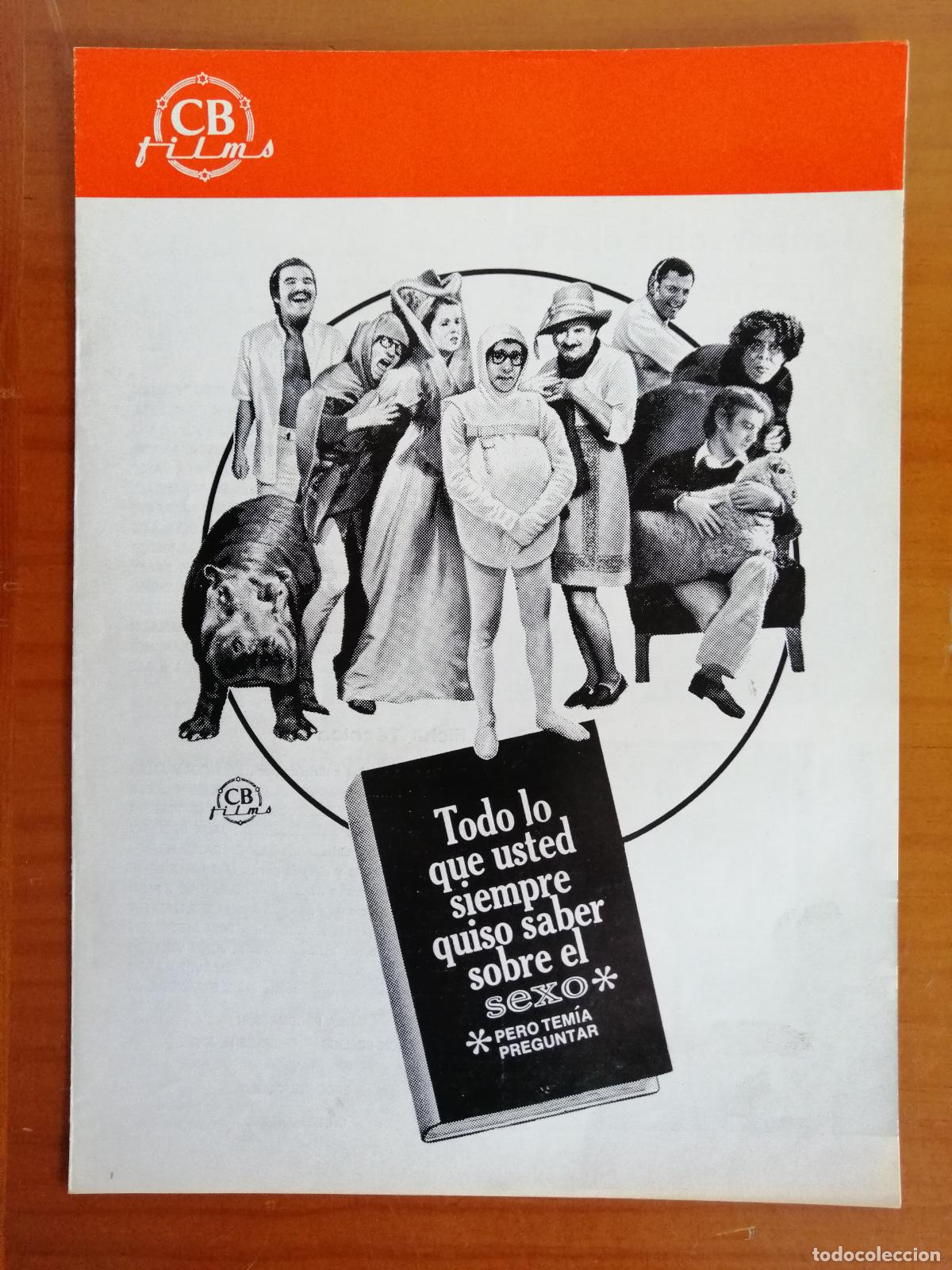 Cine: G10656 TODO LO QUE USTED SIEMPRE QUISO SABER SOBRE EL SEXO PERO TEMIA PREGUNTAR-DOBLE