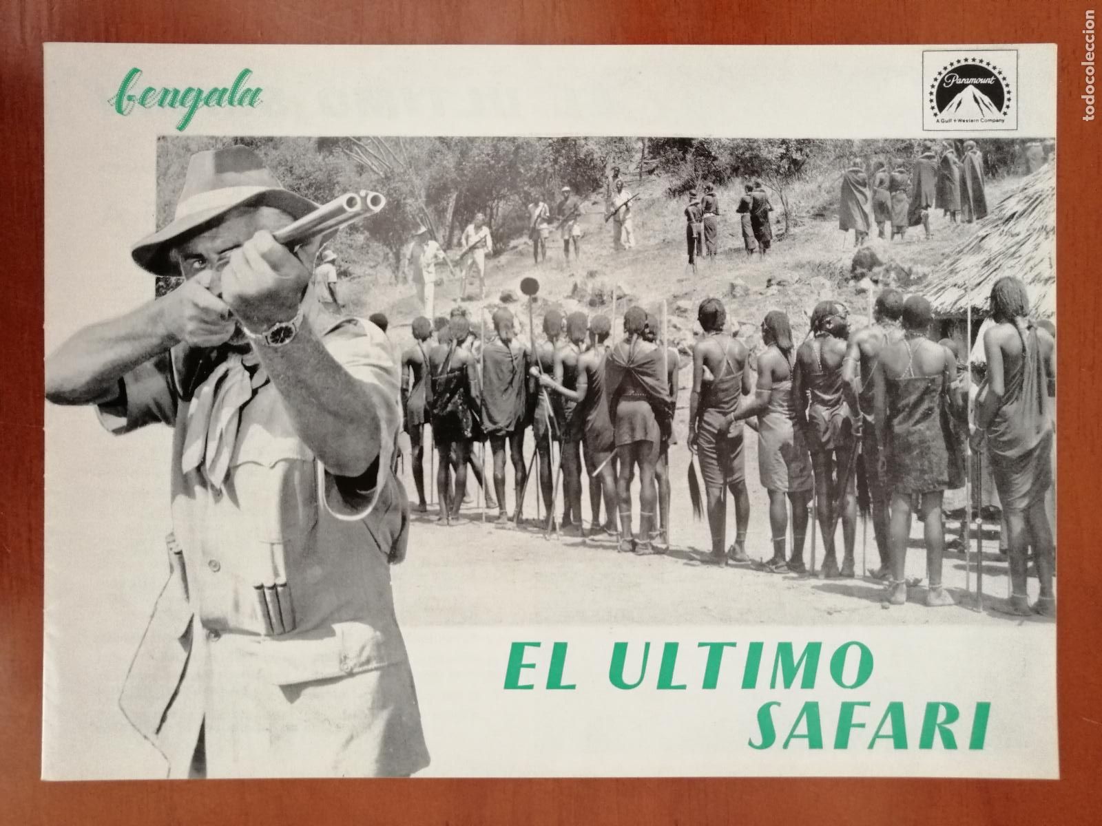 Cine: G4050 EL ULTIMO SAFARI-LIBRO 12 PAGINAS