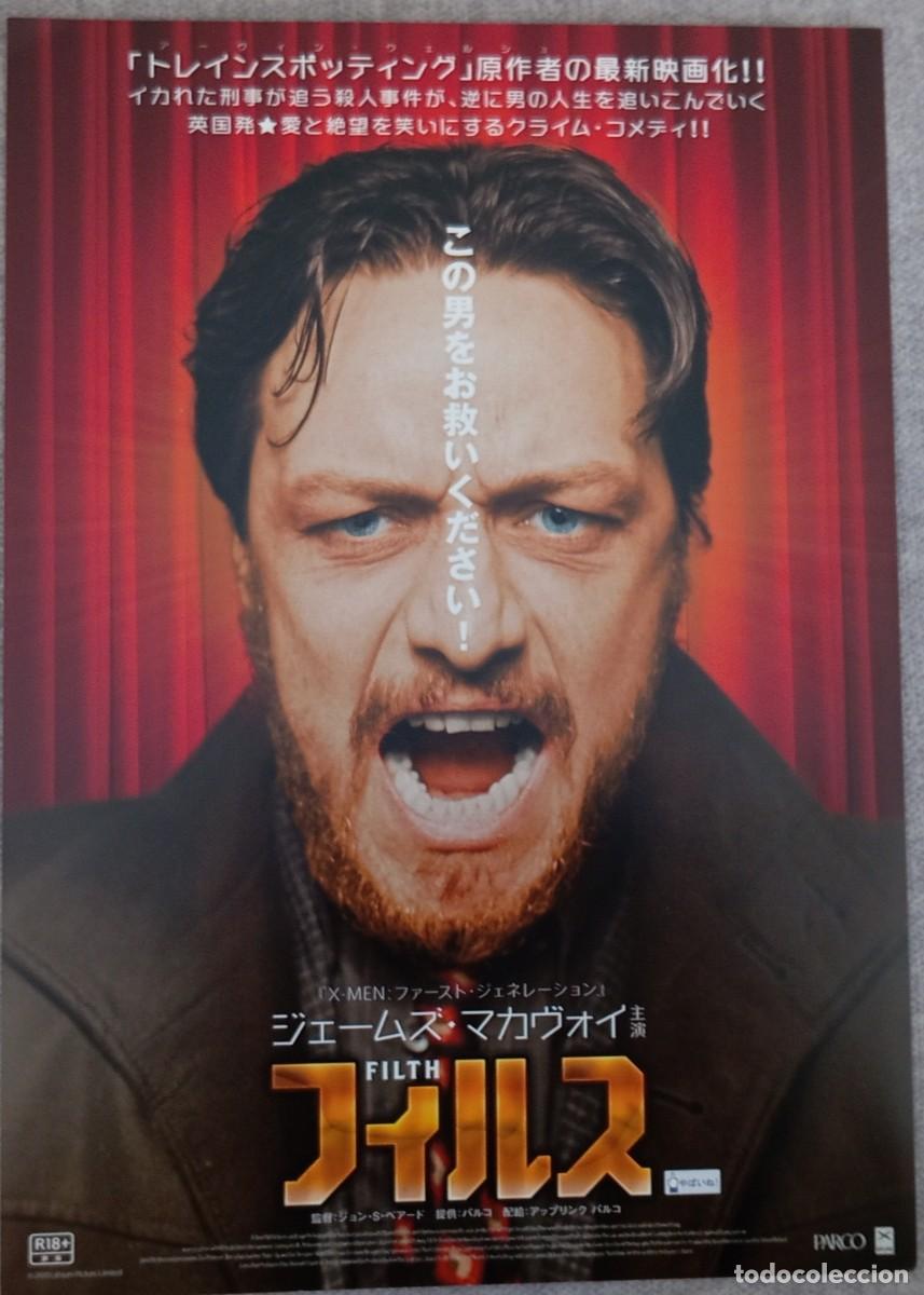Cine: Gu&iacute;a japonesa programa de mano japon&eacute;s FILTH EL SUCIO. James McAvoy, Jamie Bell, Imogen Poots. Jap&oacute;n