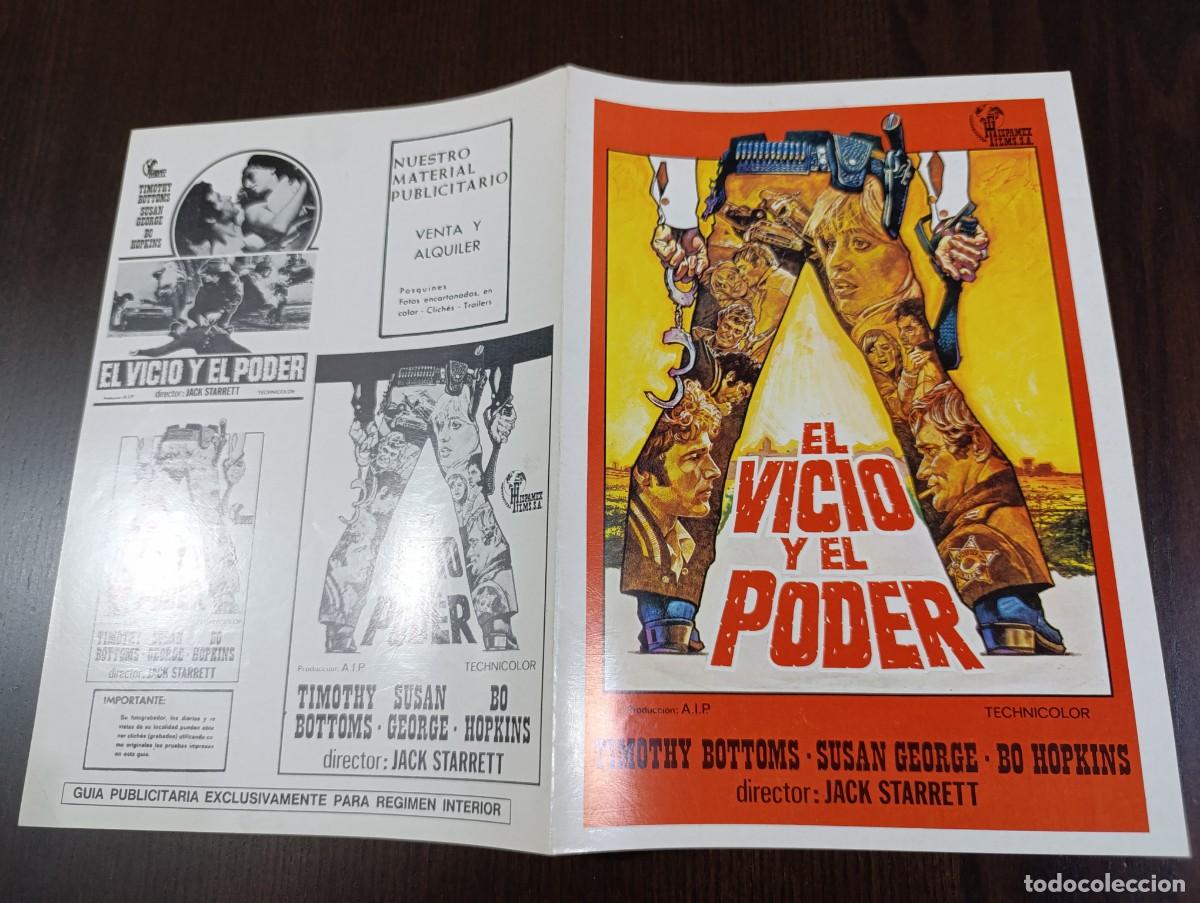 Cine: EL VICIO Y EL PODER (GUIA DE CINE ORIGINAL DOBLE) (PED. MINIMO 5 E.) - Foto 1