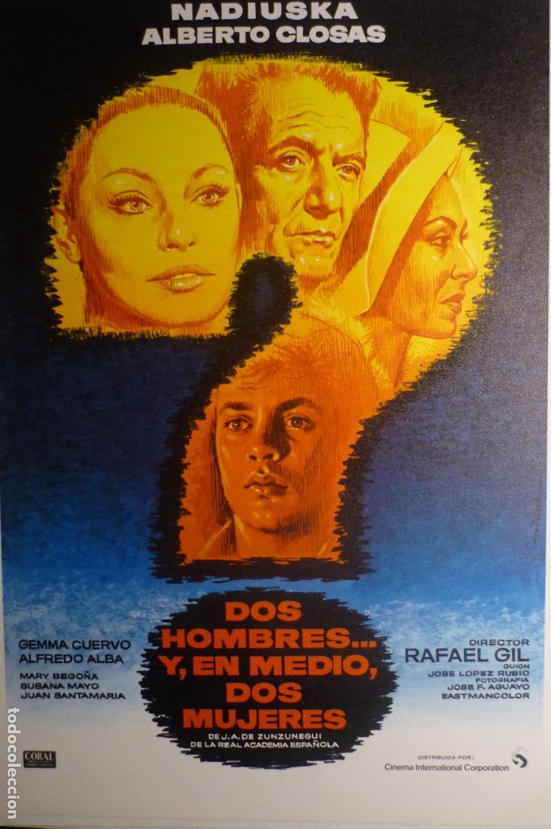 Cine: guia doble dos hombres,,,y, en medio dos mujeres nadiuska