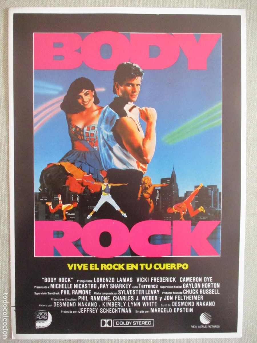 Cine: BODY ROCK. GUIA ORIGINAL ESTRENO. PEDIDO MINIMO EN GUIAS 10 EUROS.