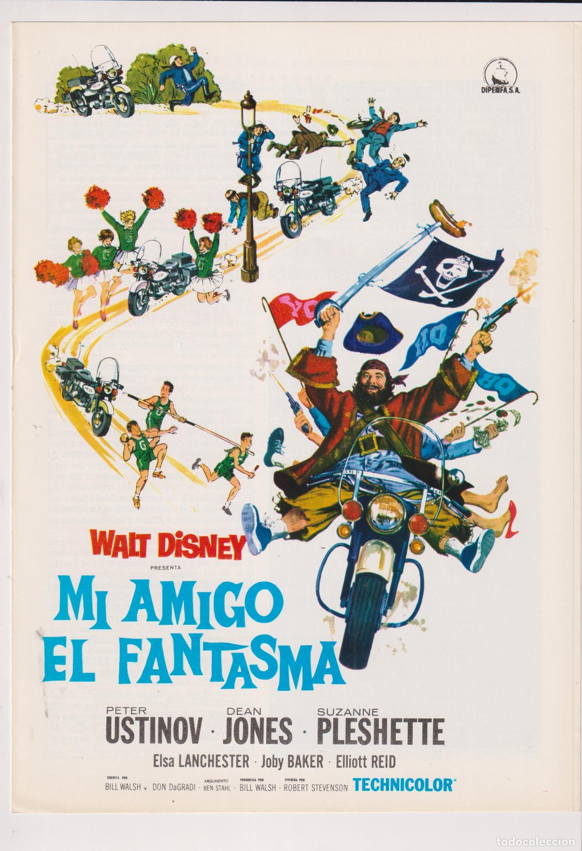 Cine: Mi Amigo El Fantasma. Waltz Disney. Gu&iacute;a doble de Dipenfa