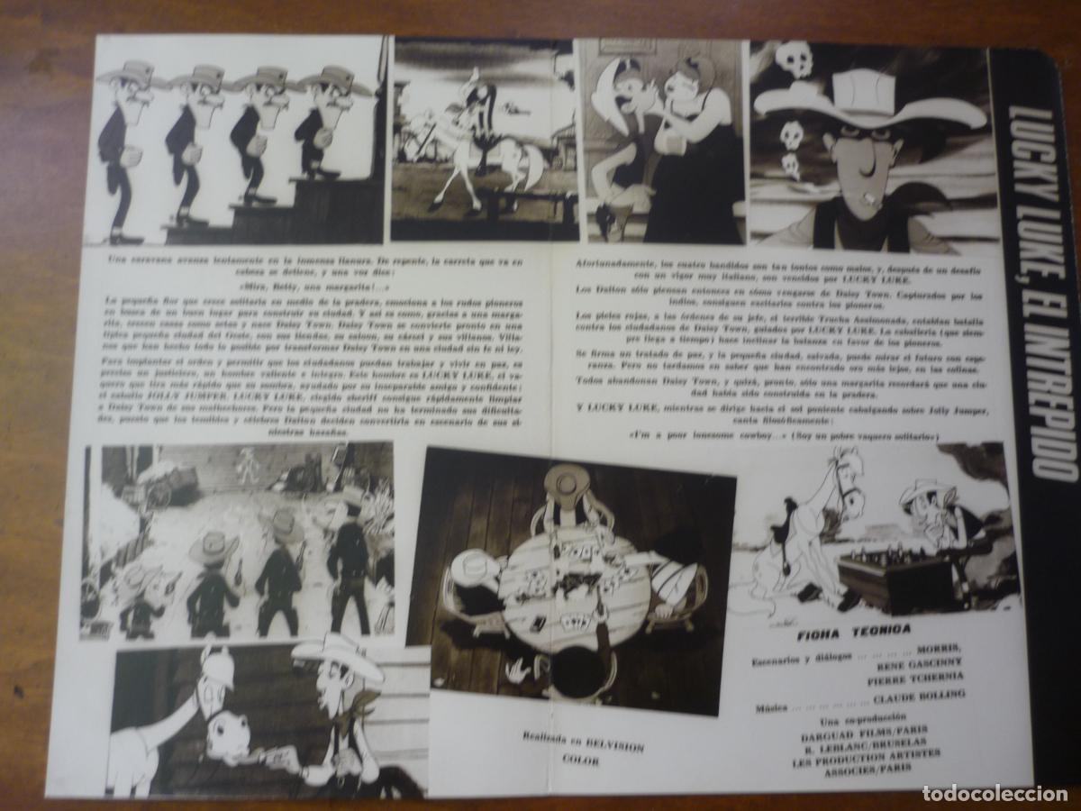 Cine: lucky luke el intrepido - guia publicitaria original - animacion morris y goscinny western