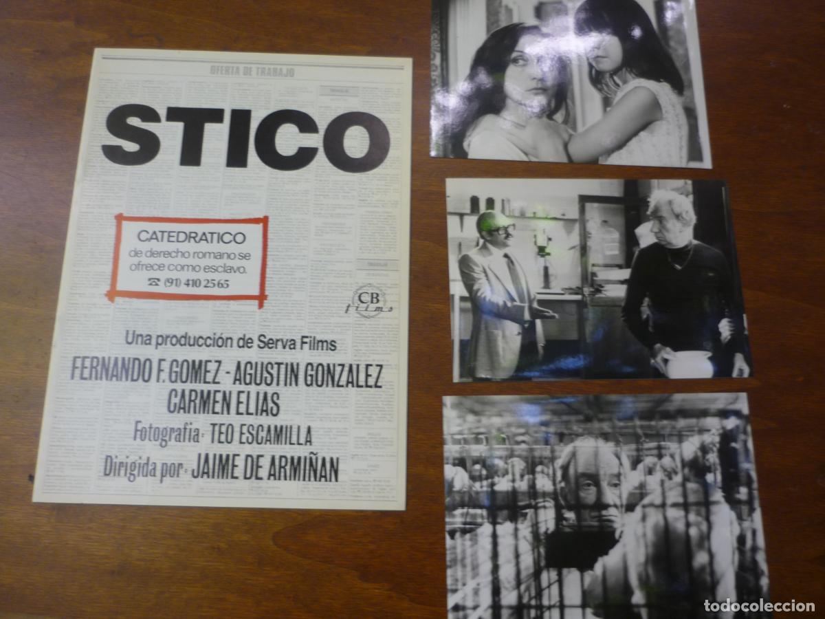 Cine: stico - guia publicitaria original + 3 fotos fernan gomez carmen elias jaime de armi&ntilde;an cine espa&ntilde;ol