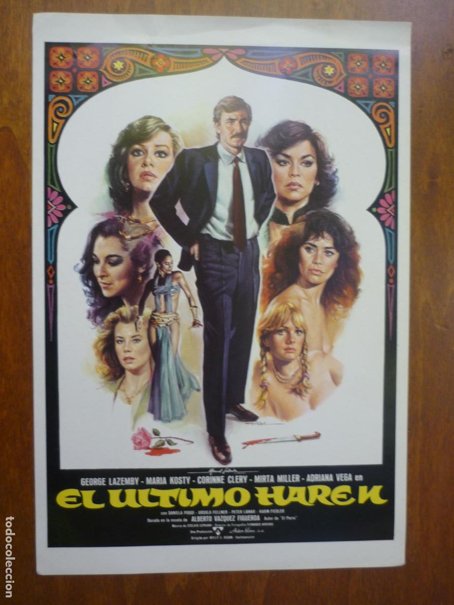 Cine: el ultimo haren - guia publicitaria original - george lazemby maria kosty mirta miller corinne clery