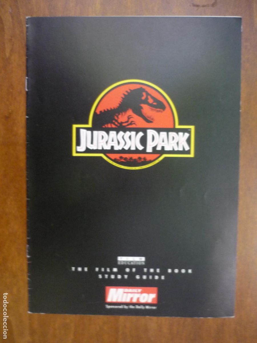 Cine: jurassic park parque jurasico - guia publicitaria original usa daily mirror - steven spielberg
