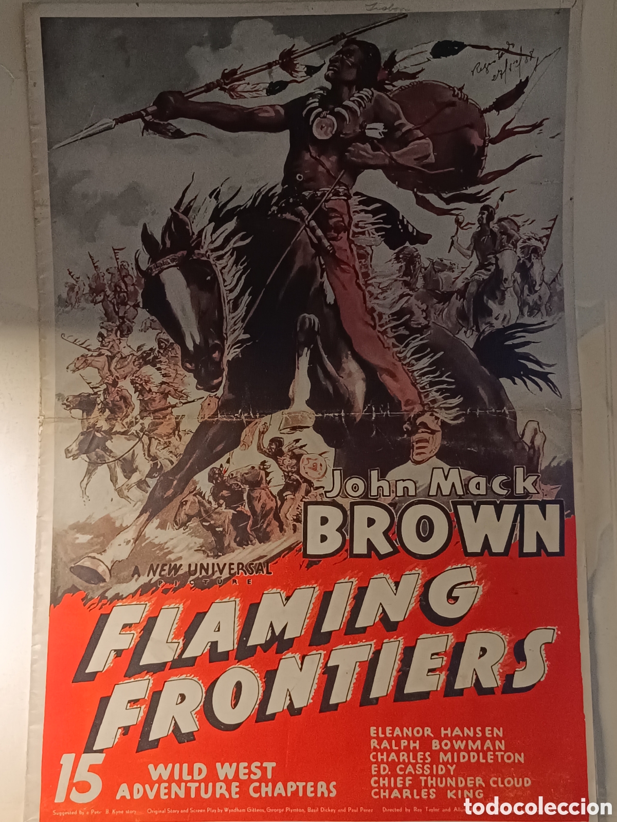 Cine: PRESSBOOK GUIA CINE SERIAL FLAMING FRONTIERS (1938) UNIVERSAL WESTERN