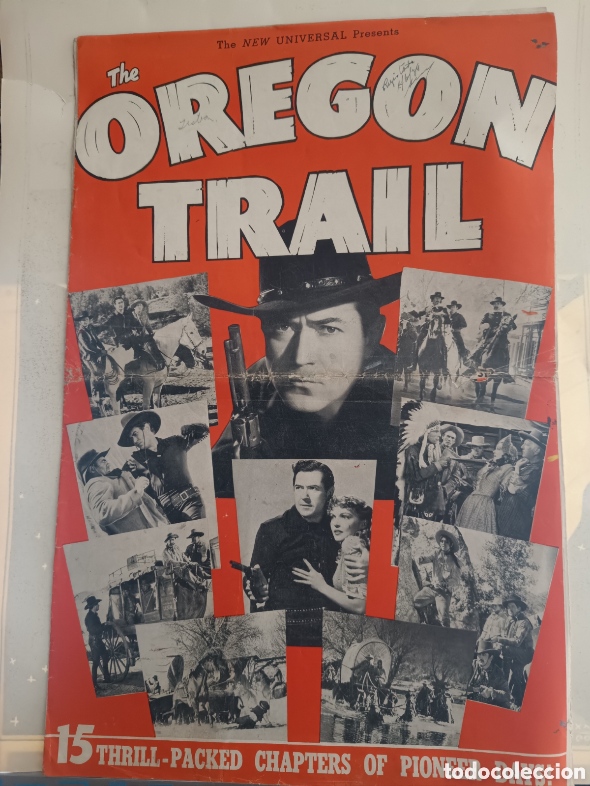 Cine: PRESSBOOK ORIGINAL SERIAL THE OREGON TRAIL (1939) 9 P&Aacute;GINAS, PUBLICIDAD BEGA LUGOSI/BUCK ROGERS