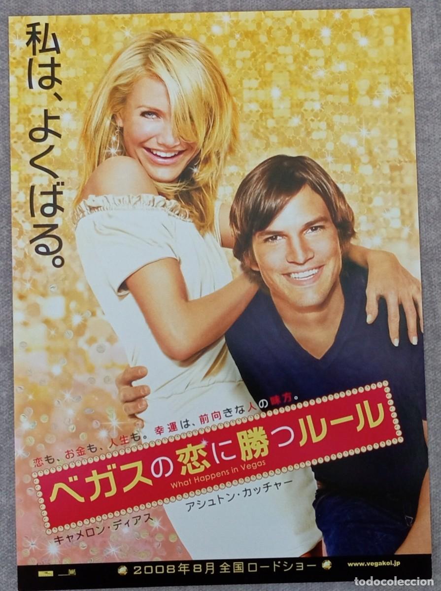 Cine: Gu&iacute;a japonesa programa de mano japon&eacute;s ALGO PASA EN LAS VEGAS. Cameron Diaz, Ashton Kutcher. Jap&oacute;n