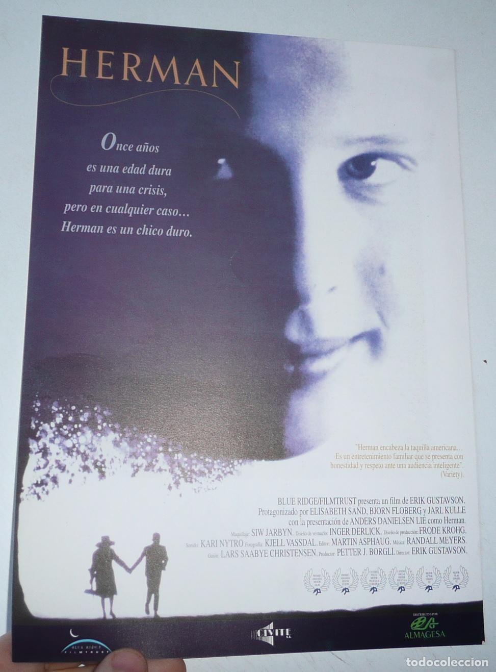 Cine: Herman (Erik Gustavson, 1990) Anders Danielsen Lie, Bj&oslash;rn Floberg, Elisabeth Sand, Jarl Kulle