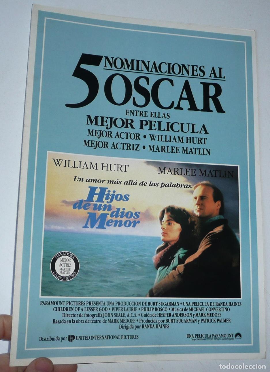 Cine: Hijos de un Dios menor (Randa Haines, 1986) Gu&iacute;a de cine. William Hurt, Merlee Matlin