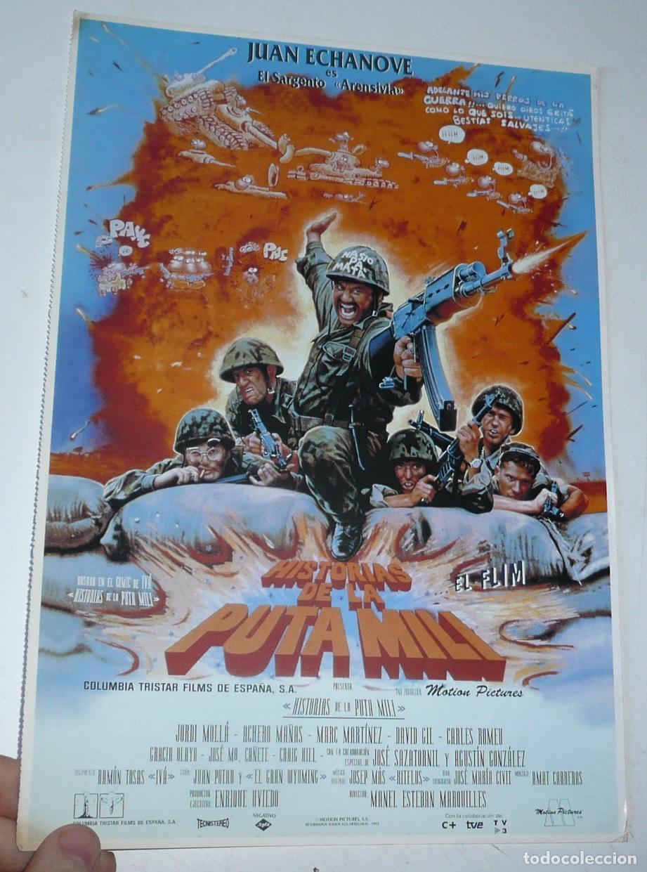 Cine: Historias de la puta mili (Manuel Esteban, 1993) Juan Echanove, Jordi Moll&agrave;, Achero Ma&ntilde;as