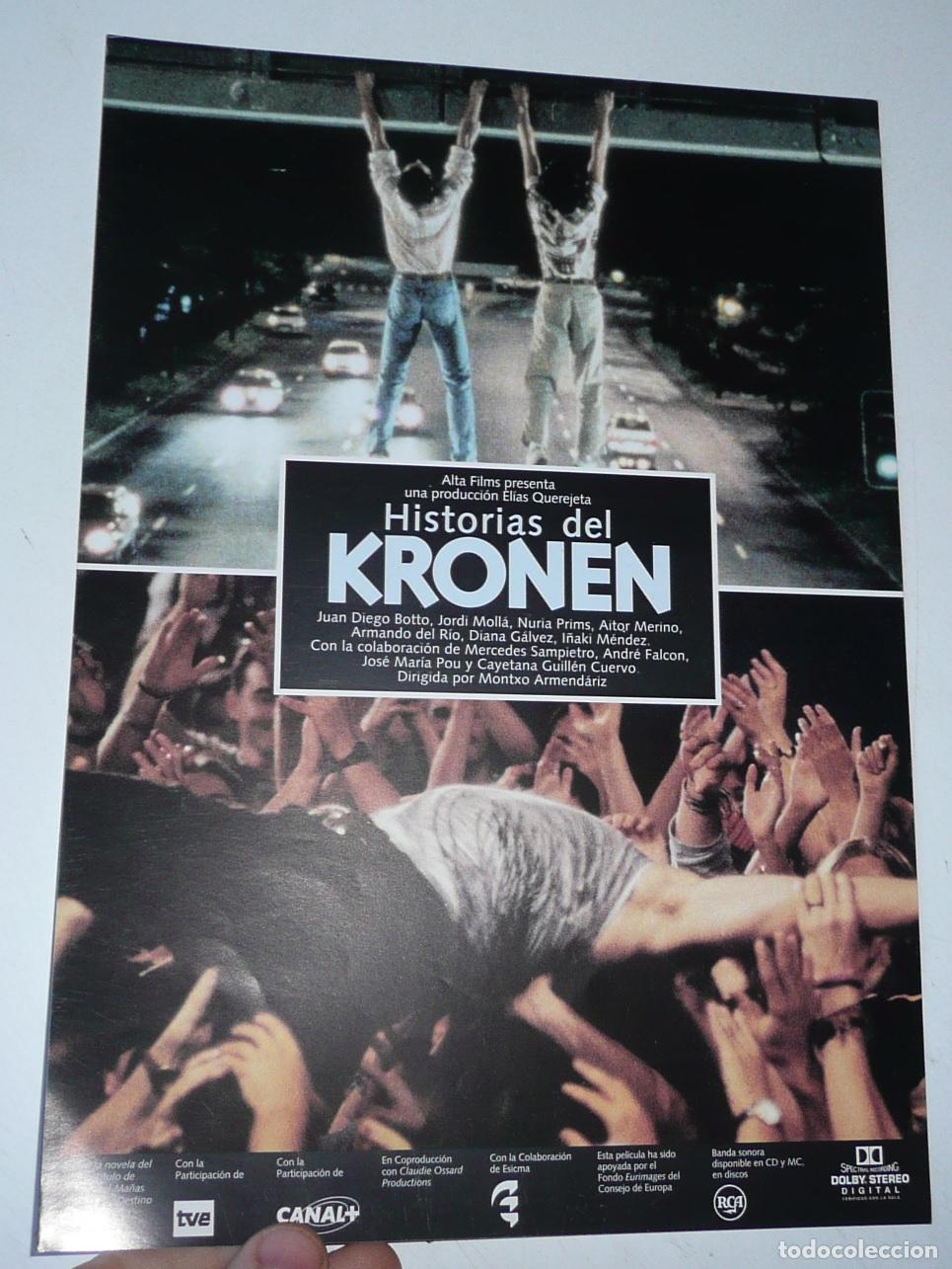 Cine: Historias del Kronen (Montxo Armend&aacute;riz, 1995) Juan Diego Botto, Jordi Moll&aacute;, Nuria Prims