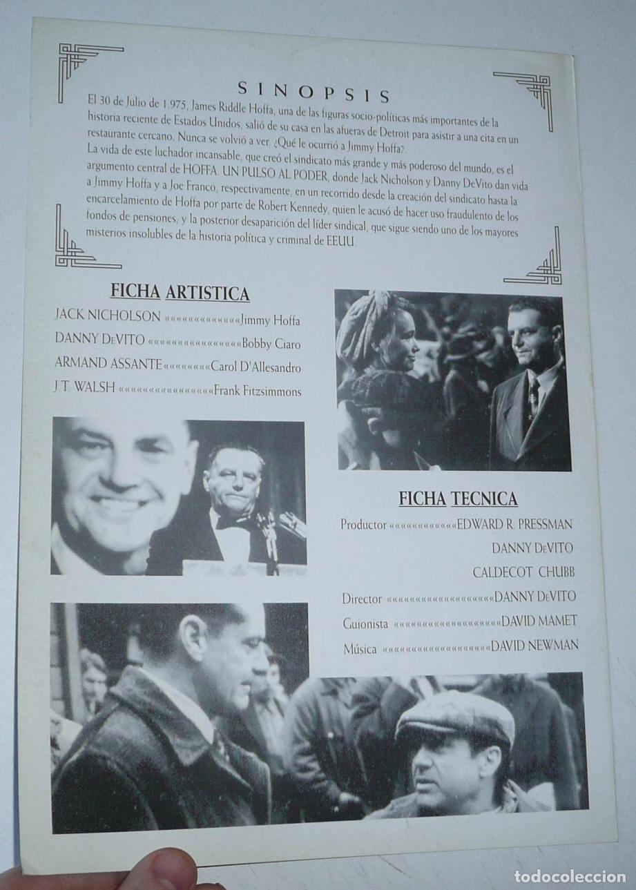 Cine: Hoffa, un pulso al poder (Danny DeVito, 1992) Jack Nicholson, Danny DeVito, Armand Assante - Foto 2