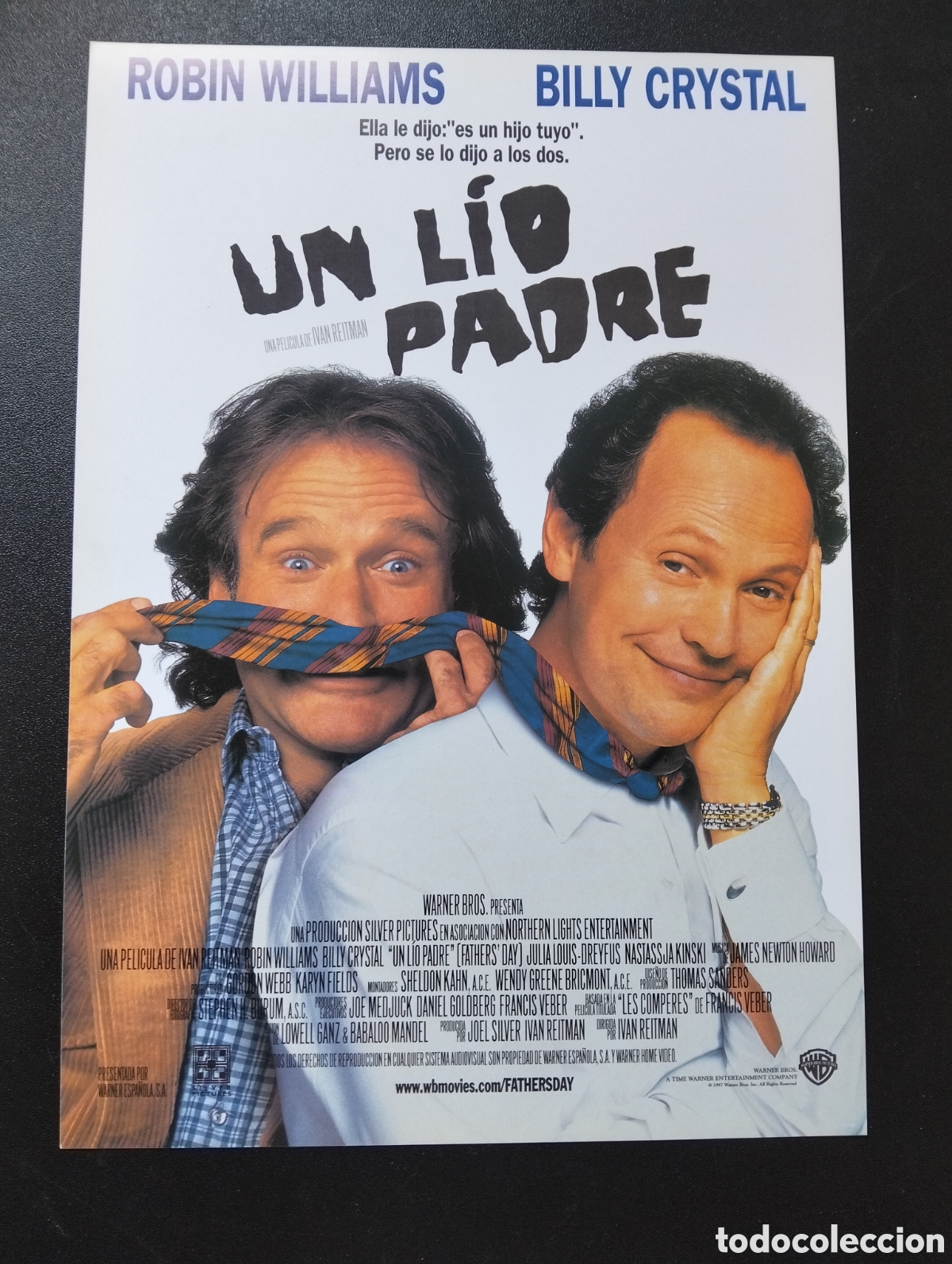 Cine: Un l&iacute;o padre - Robin Williams, Billy Crystal, Nastassja Kinski GUIA CINE ORIGINAL CA75