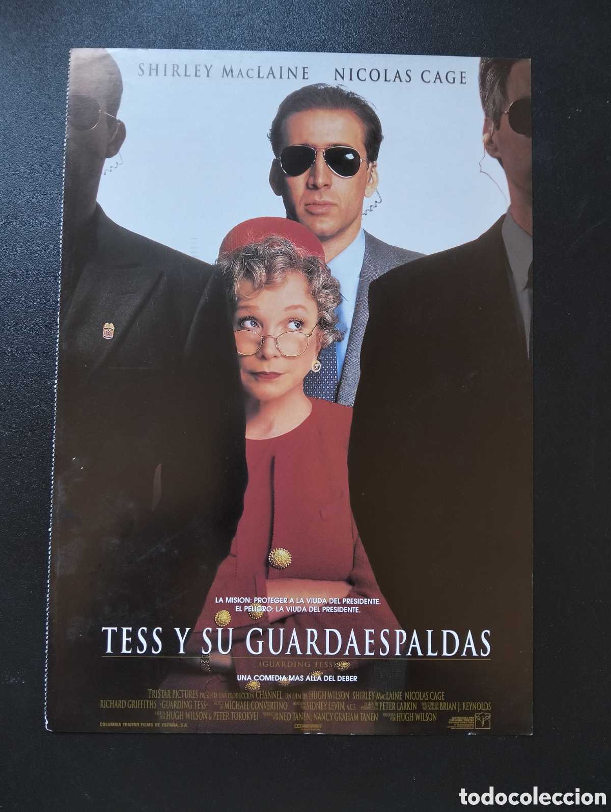 Cine: TESS Y SU GUARDAESPALDAS NICOLAS CAGE SHIRLEY MACLAINE GUIA CINE ORIGINAL CA75