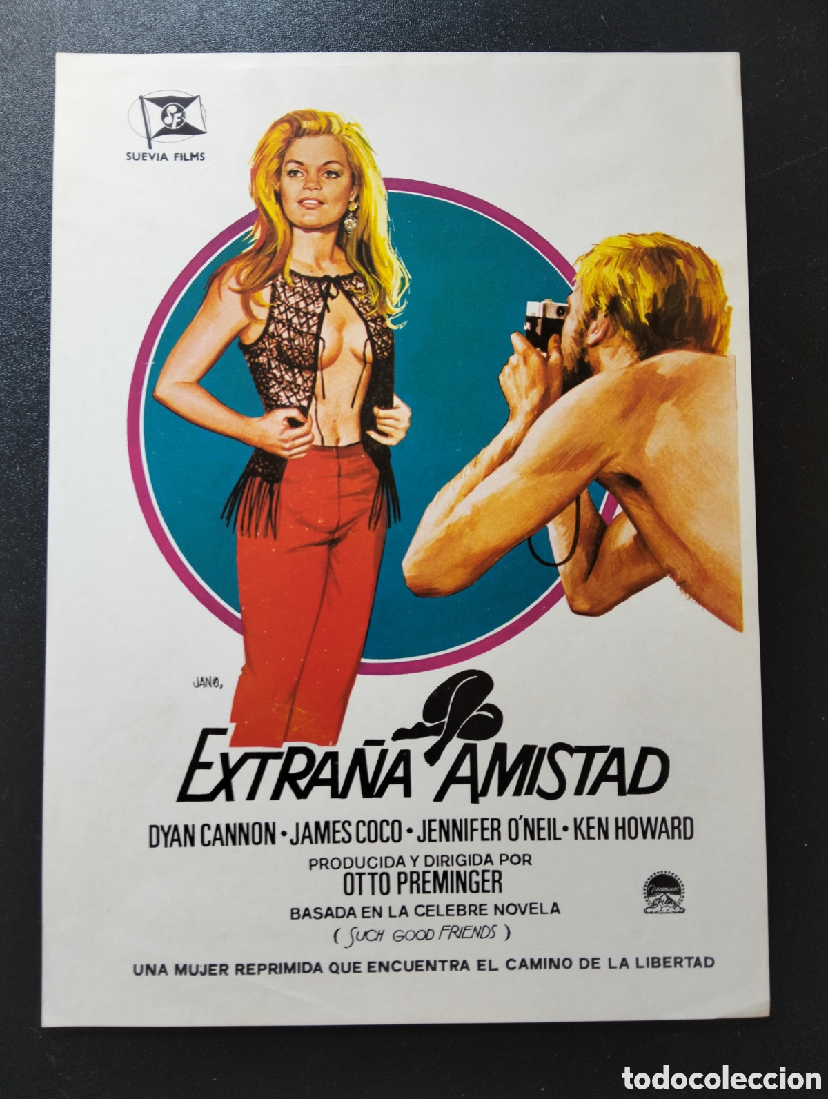 Cine: extra&ntilde;a amistad dyan cannon otto preminger GUIA CINE ORIGINAL CA76