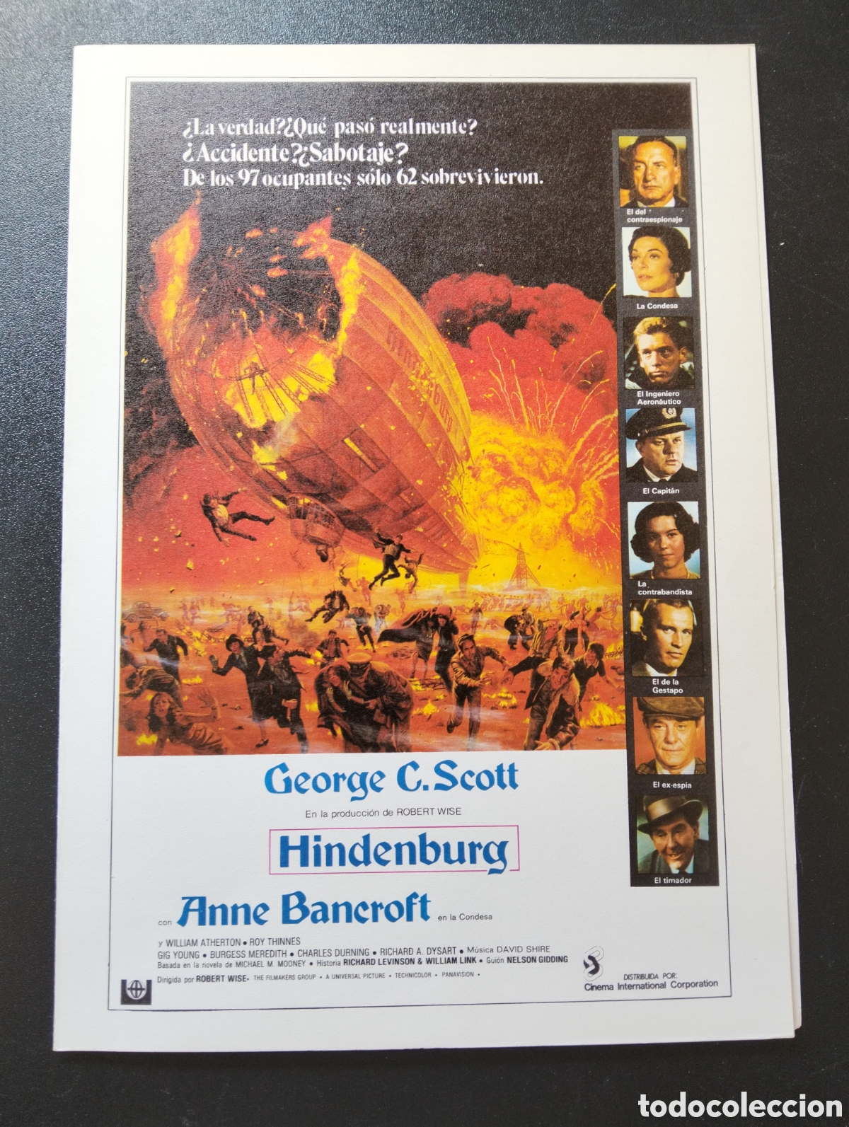 Cine: HINDENBURG GUIA CINE ORIGINAL CA76