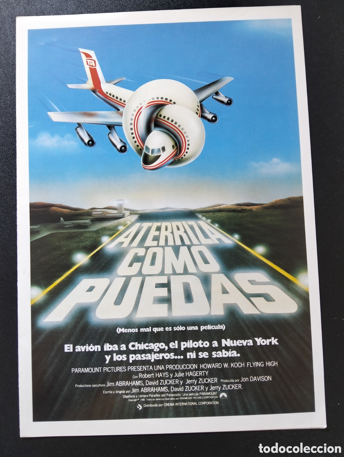 Cine: aterriza como puedas julie hagerty robert GUIA CINE ORIGINAL CA77