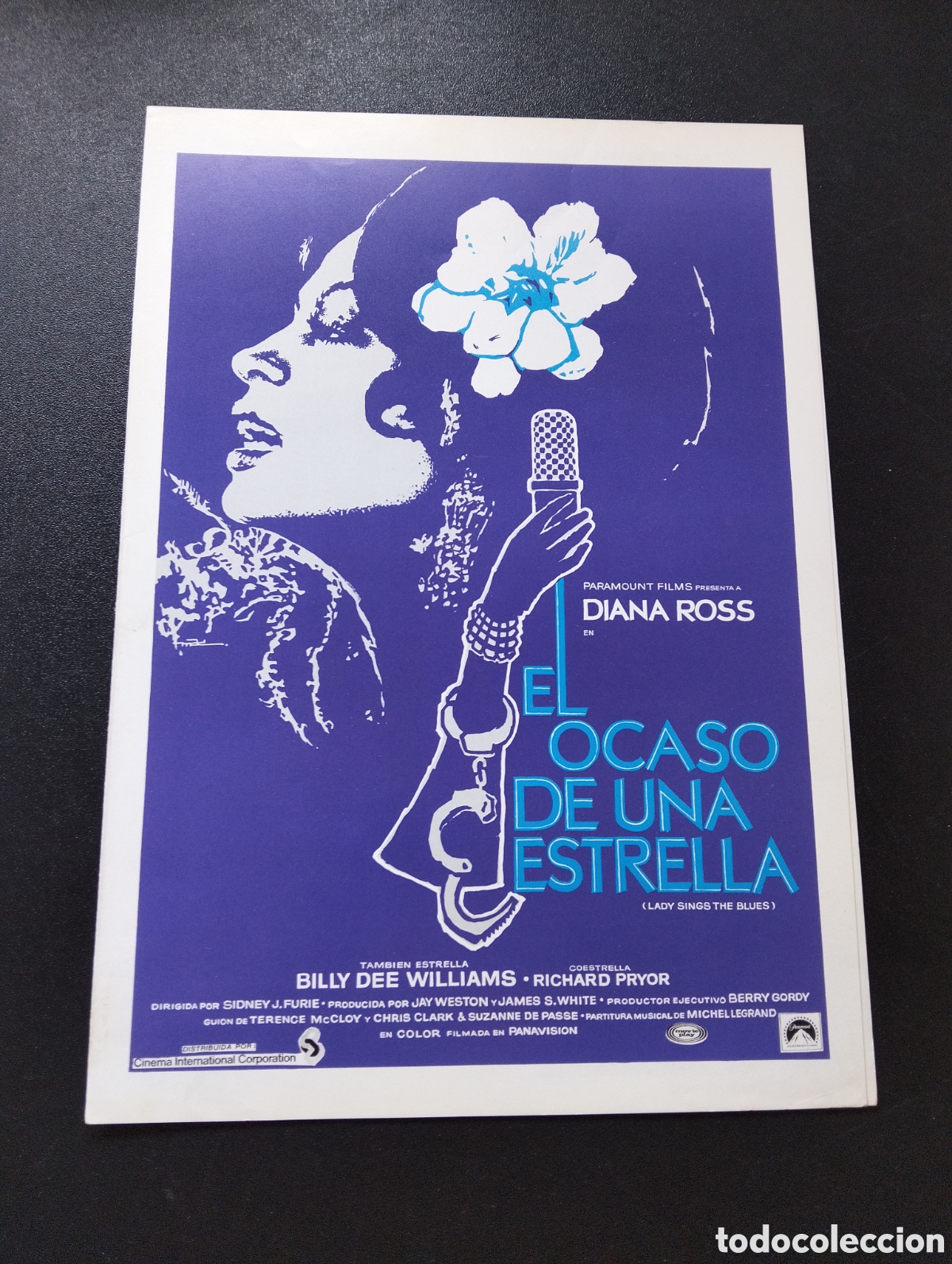 Cine: EL OCASO DE UNA ESTRELLA DIANA ROSS GUIA CINE ORIGINAL CA77