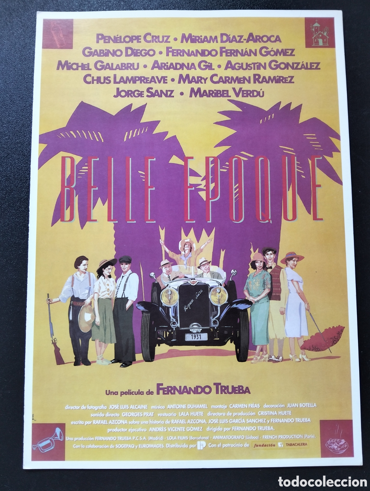 Cine: BELLE EPOQUE PEN&Eacute;LOPE CRUZ MIRIAM D&Iacute;AZ AROCA GABINO DIEGO GUIA CINE ORIGINAL CA77