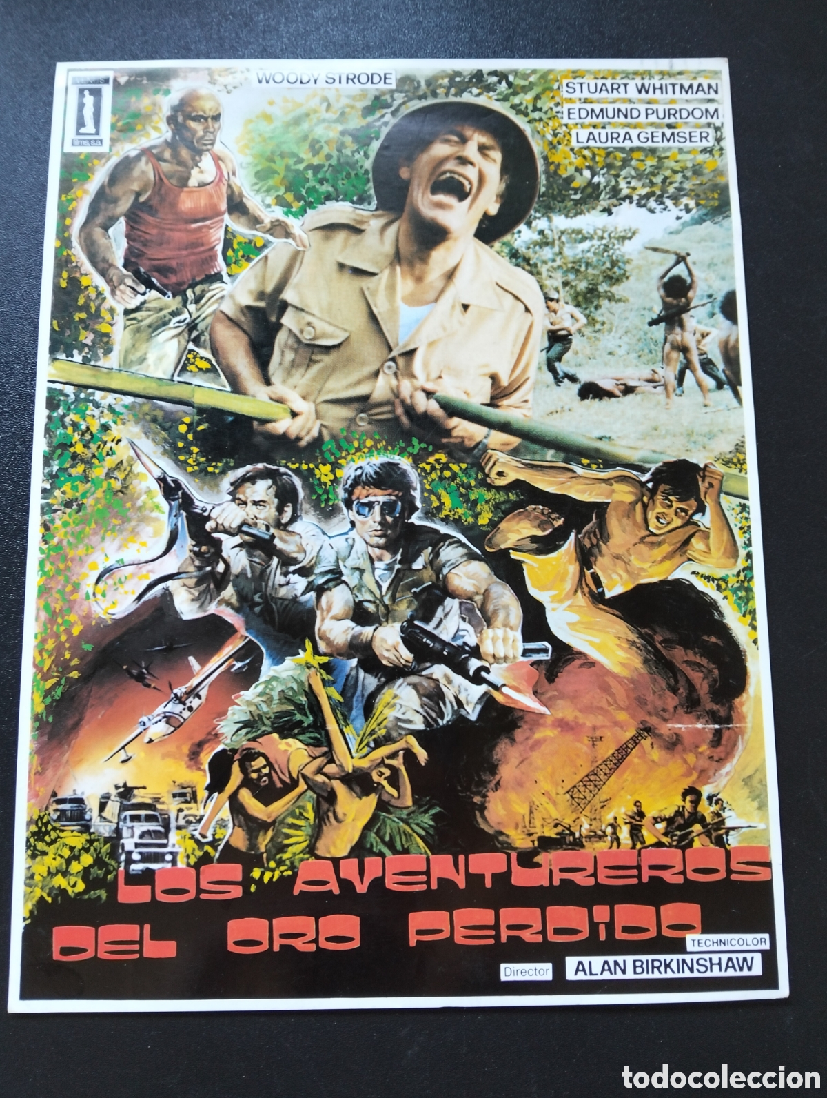 Cine: LOS AVENTUREROS DEL ORO PERDIDO STUART WHITMAN GUIA CINE ORIGINAL CA77